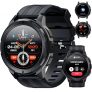 OUKITEL BT10 Reloj Inteligente Hombre, 1.43″ AMOLED Smartwatch Militar con Llamadas Bluetooth, 5ATM Impermeable, 100+ Modos Deporte Pulsómetro Presión Arterial Monito de Sueño, Android iOS