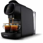 Philips l’Or Barista Sublime Cafetera de Cápsulas, Negro Piano, Reconocimiento de Cápsula Doble, 1 o 2 Tazas, Bandeja de Goteo Ajustable, LM9012/60