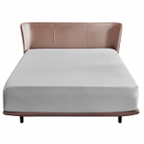 Bedsure Sabanas Bajeras 90×190 Ajustables – Sabanas Cama 90, Bajera Cama 90 Cómoda, Sabanas 90×190 Colchon 30 cm de Microfibra Cepillada Suave, Gris Claro