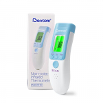 Berrcom Termómetro Digital Infrarrojo Termómetro Frente sin Contacto Termómetro Bebés Pantalla Retroiluminada de Tres Colores, ℃ y ℉ Conmutable, Temperatura de Lectura Instantánea