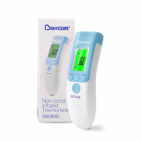 Berrcom Termómetro Digital Infrarrojo Termómetro Frente sin Contacto Termómetro Bebés Pantalla Retroiluminada de Tres Colores, ℃ y ℉ Conmutable, Temperatura de Lectura Instantánea