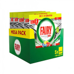 Fairy Platinum Plus All in One, Pastillas Lavavajillas, 120 Cápsulas (5 x 24), Limón, Mega Pack
