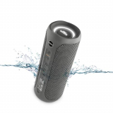 Altavoz Goody 2 de Vieta Pro, con Bluetooth 5.0, Wireless, Micrófono, Radio FM, 12 Horas de batería, Resistencia al Agua IPX7, Entrada Auxiliar y botón Directo al Asistente Virtual; Color Gris Plomo