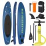 Casulo Tabla de surf de remo hinchable SUP, hasta 150 kg, juego completo, 305 x 76 x 15 cm, tabla de surf, tabla de surf, tabla de surf para principiantes y avanzados (azul oscuro)