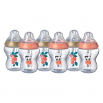 Tommee Tippee 422564 Biberones Closer to Nature, 260 ml, 6 unidades, rosa