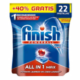 Finish Powerball All in 1 Max – Pastillas para el lavavajillas todo en 1 – formato 22 unidades