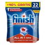 Finish Powerball All in 1 Max – Pastillas para el lavavajillas todo en 1 – formato 22 unidades