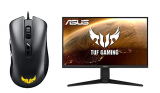 ASUS TUF Gaming M3 – Ratón Gaming ergonómico con conexión por Cable + Asus TUF Gaming VG259QM – Monitor Gaming de 24.5″ FullHD (1920×1080, Fast IPS, 280 Hz, LG-Sync Compatible, DisplayHDR 400) Negro