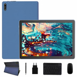ZONMAI MX2 Tablet 10.1 Pulgadas Android 10.0 | Tableta 5G WiFi Ultrar-Rápido Quad-Core 1.6GHz 4GB RAM + 64GB ROM | 8000mAh Bluetooth 5.0 GPS Type-C Google GMS Teclado y Ratón – Azul