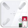 Báscula de Grasa Corporal, Sinocare Báscula Inteligente con Aplicación, Báscula de Baño Digital Peso, 14 Datos Corporales Análisis, Uso Multiusuario, Registrar Peso, Grasa Corporal, IMC, BMR, etc