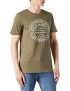Jack & Jones JJEJEANS tee SS O-Neck Noos 21/22 Camiseta, Verde Oliva. Detalles: Melange/Slim Fit, S para Hombre