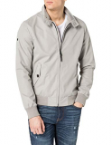 Superdry Iconic Harrington Chaqueta, Gris, L para Hombre