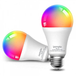 Lomota, Bombilla LED Inteligente Alexa WiFi, Bombilla Multicolor 9W E27 Lámpara, 2700-6500 K, Compatible con Alexa (Echo, Echo Dot), Google Home 2 Pack