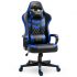 Vinsetto Silla Gaming Ergonómica Silla para Videojuegos Reclinable y Giratoria con Altura Ajustable Reposacabezas y Cojín Lumbar 63x67x119-127 cm Rojo y Negro