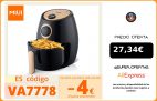 MIUI Freidora de aire, 2L Mini Oil Free Electric Fryer, MI CYCLONE 360° Baking Technology, Versión mecánica de la perilla de la tostadora del hogar, Classic  Air Fryer|Freidoras eléctricas|