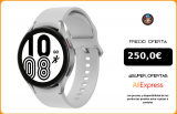 Reloj Samsung Galaxy Watch 4 (R870) Bluetooth   Smartwatch de 44 mm, Color Plata (Silver), Pantalla Touch AMOLED de 1,36|Relojes inteligentes|