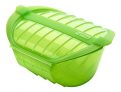 Lékué – Estuche hondo XL para el microondas, capacidad de 1000 ml, para 3-4 personas, color verde