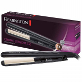 Remington Plancha de Pelo Ceramic Slim – Cerámica Anti-estática, Protección y Brillo, Placas Extra Largas, Negro – S3500