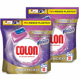 Colon Vanish Advanced Detergente para lavadora con quitamanchas, adecuado para ropa blanca y de color, Formato cápsulas – Pack de 2, total 64 dosis