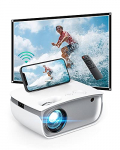 Proyector Inalámbrico con Wi-Fi, Proyector LED Portátil con Resolución HD de 720p y Compatibilidad con FHD de 1080p, Brillo de 5500 Lux, Vida de la Lámpara LED 50000 Horas