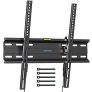 BONTEC Soporte TV Pared Inclinable Ultra Delgado para 23-55 Pulgadas Television de LED/LCD/Plasma, Carga Máx. 45kg, Máx VESA 400×400 mm