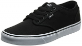 VANS Atwood, Zapatillas Hombre, Negro (Black/White Canvas 187), 43 EU