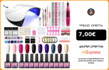 Conjunto de esmaltes de uñas de Gel, herramientas de manicura, taladro eléctrico, lámpara UV LED, envío desde ES|Conjuntos y kits|