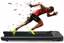 CITYSPORTS Cinta de Correr Caminar Eléctrica del Motor 440W, Altavoces Bluetooth, Velocidad Ajustable, Pantalla LCD y Contador de Calorías, Ultra Delgado y Silencioso, Destinado para el Hogar/Oficina