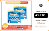 Set de 2 Packs Pañales Dodot Bebé Seco, Pack Ahorro, El Único pañal con Canales de Aire, Talla 2 (312 uds), Talla 3 (272 uds), Talla 4 (256 uds) y Talla 5 (232 uds)|Pañales desechables|