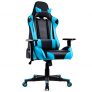 IntimaTe WM Heart Racing Silla Gamer, Silla Gaming de Ergonómica, Silla con Reposacabeza Apoyo y Cojín Lumbar, Cuero Sintético PU, para Los Jugadores de PC Gamer (Azul)