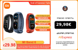 [€30 €4 código:EDSE4]Xiaomi Mi Band 6 pulsera inteligente 1.56 «AMOLED Pantalla colorida Pulsera deportiva inteligente, Rastreador de ejercicios de oxígeno en sangre con frecuencia cardíaca, 5ATM a prueba de agua|Pulseras inteligentes|