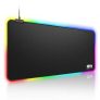 6amLifestyle Alfombrilla de Ratón Ordenador Gaming RGB Grande XXL 800*300*4,0 mm Ergonomica y LED Optico Alimentado por USB, 10 Modos de Iluminación, Base de Goma Antideslizante [Garantía de 12 Meses]