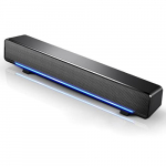 Skyeen USB con conexión de Cable Ordenador Barra de subwoofer estéreo Potente Reproductor de música Caja de Sonido Envolvente de Bajos Entrada de Audio de 3,5 mm para PC Smartphone Tableta MP3/4