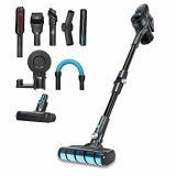 Cecotec Aspirador Escoba Sin Cable Conga Rockstar 500 Ultimate Ergoflex, 430W y 24 KPA, Sin Bolsa, 3 en 1: Vertical, Escoba y de Mano, Motor, Digital, Tubo Flexible, hasta 65 min de Autonomía