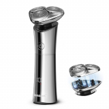 Afeitadora Electrica Hombre, KENSEN Maquina de Afeitar Barba IPX6 Impermeable en Seco y Húmedo, Shaver de Viaje con Pantalla LED, Tipo-C