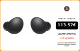 Auriculares Samsung Galaxy Buds2 (R177), Color Negro (Black). Sonido equilibrado con cancelación de Ruido Activa. Bater|Auriculares y audífonos|