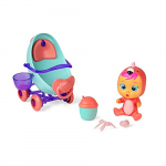Bebés Llorones Lágrimas Mágicas Coche de Fancy – Mini muñeca y su Vehículo con Vapor y Luz