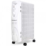 Aigostar Pangpang – Radiador de aceite de 11 elementos, 2300 Watios, dispone de 3 ajustes de potencia y control termostático de temperatura. Diseño exclusivo.
