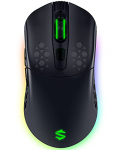Black Shark Ratón Inalámbrico, Ratón Gaming Inalámbrico en Modo Dual, raton usb cable con Cáscara de Panal, 10K DPI, 6 Botones Programables, Recargable RGB Ratón Inalámbrico para PC Portatil Mako M1