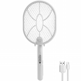 CosySun Raqueta Matamoscas Electrica USB Recargable 3000V Raqueta Mosquitos Electrica Portátil Mosquito Killer Lámpara Eficaz para Exterior e Interior Control de Plagas