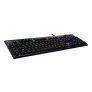Logitech G815 LIGHTSYNC RGB Teclado Gaming Mecánico Alámbrico con teclas GL-Táctil de bajo perfil, 5 teclas G programables, Paso de USB, Controles Multimedia Dedicados, Disposición QWERTY ES – Negro