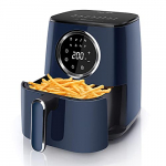 Taylor Swoden Marina – Freidora de aire 1400W, 8 menús prestablecidos y modo manual, gran pantalla digital LED. Freidora sin aceite de 4,2 litros de capacidad. Libre de BPA. Color azul.