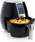 Princess 182020 Freidora sin aceite XL, panel de control digital táctil, fácil de usar y de limpiar, 8 programas, 1500 W, tiempo y temperatura regulable, capacidad 3.2 L, color negro