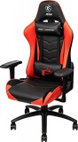MSI MAG CH120 – Silla Gaming negra y roja, estructura de acero, respaldo reclinable, reposabrazos 4D ajustables, pistón elevador de gas de clase 4 certificado