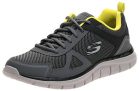 Skechers Track Bucolo, Zapatillas Hombre, Charcoal/Lime, 45 EU