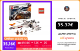 LEGO Star Wars Caza Ala X de Luke Skywalker, Juguete con Figura de Princesa Leia y R2 D2 Droide|Bloques|
