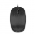 NGS FLAME BLACK – Ratón Óptico 1000dpi con Cable USB, Ratón para Ordenador o Portátil con 3 Botones, Ambidiestro, Negro