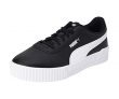 PUMA Carina L, Zapatillas Bajas Mujer, Negro (Black/White/White), 38 EU