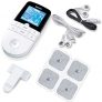 Beurer EM49 – Electroestimulador digital, para aliviar el dolor muscular y el fortalecimiento muscular, masaje, EMS, TENS, pantalla LCD azul, 2 Canales, 4 electrodos autoadhesivos, color blanco