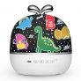 Kawaii Proyector de cielo estrellado LED, proyector con temporizador, luz nocturna para niños, bebés, niñas, altavoz Bluetooth 6 películas de proyección, giratorio 360°,habitación infantil…